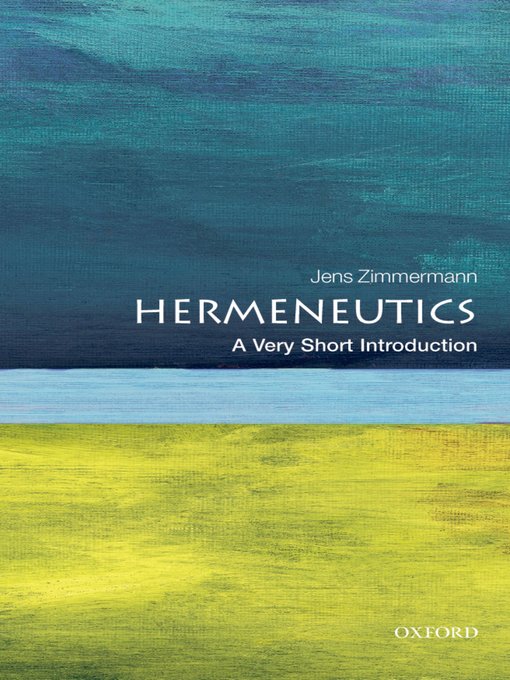 Title details for Hermeneutics by Jens Zimmermann - Available